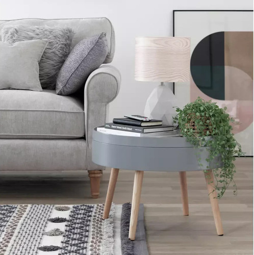 Skandi round coffee table grey - round,