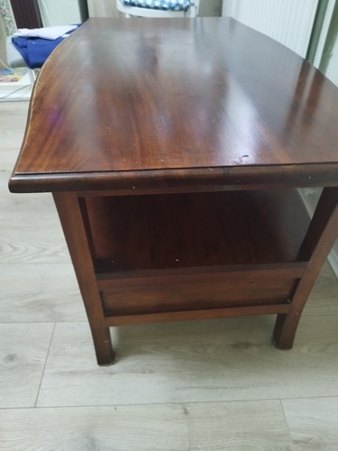 Vintage coffee table round - table,