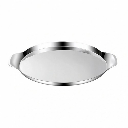 Round stainless steel serving - round,