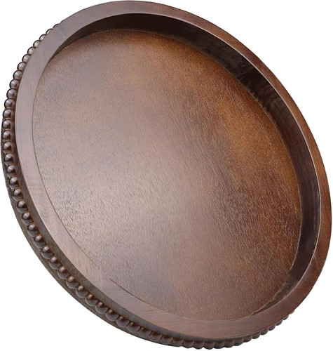 Round wood decorative - round, serving