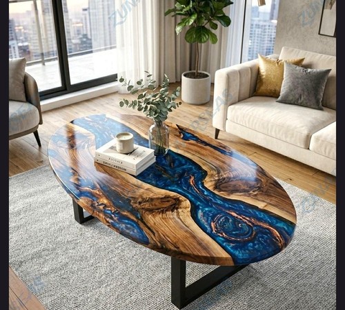 Handcrafted blue river epoxy - handcrafted,