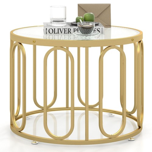 Round coffee table tier - table, 2-tier