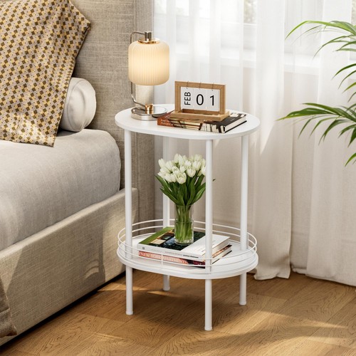 Small oval side table with - side,