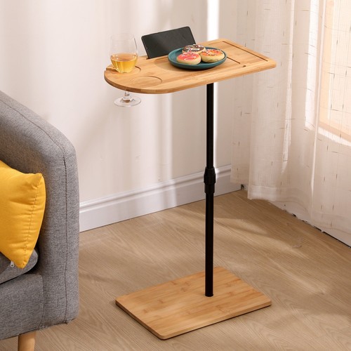 Couch tray table bamboo - bamboo, height