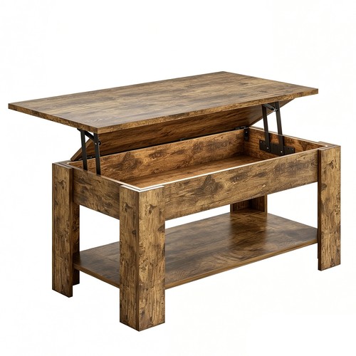 Wooden lift top coffee - up,