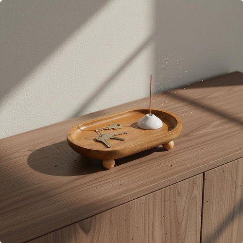 Acacia tray serving - acacia, snacks