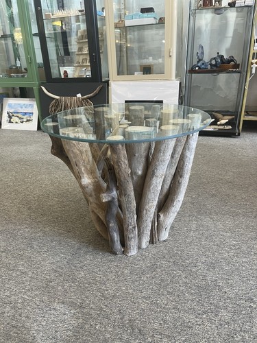 Driftwood coffee table round - driftwood,