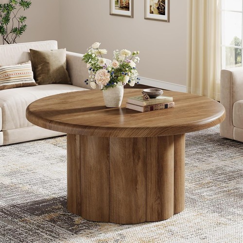 Round coffee table - round,