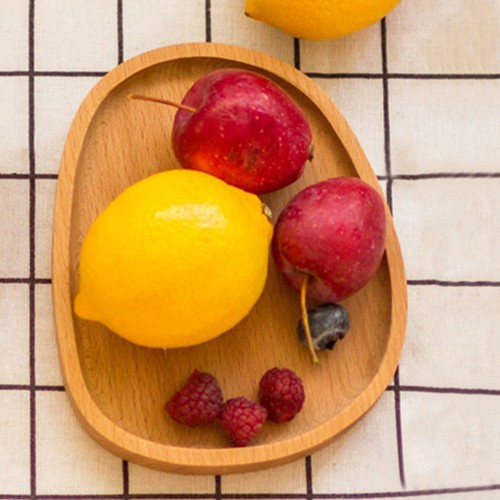 Wood serving platter oval tray - platter,